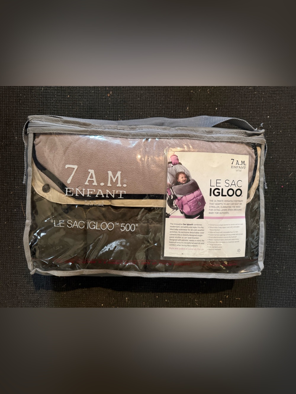 7 A.M. Enfant Le Sac Igloo 500 Stroller and Carseat Coat, Cover, Footmuff